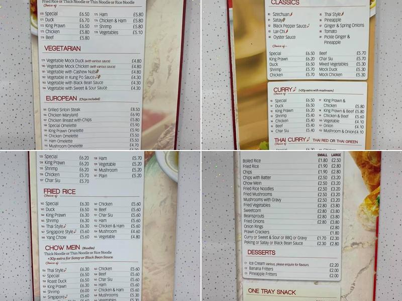 Star Wok Menu