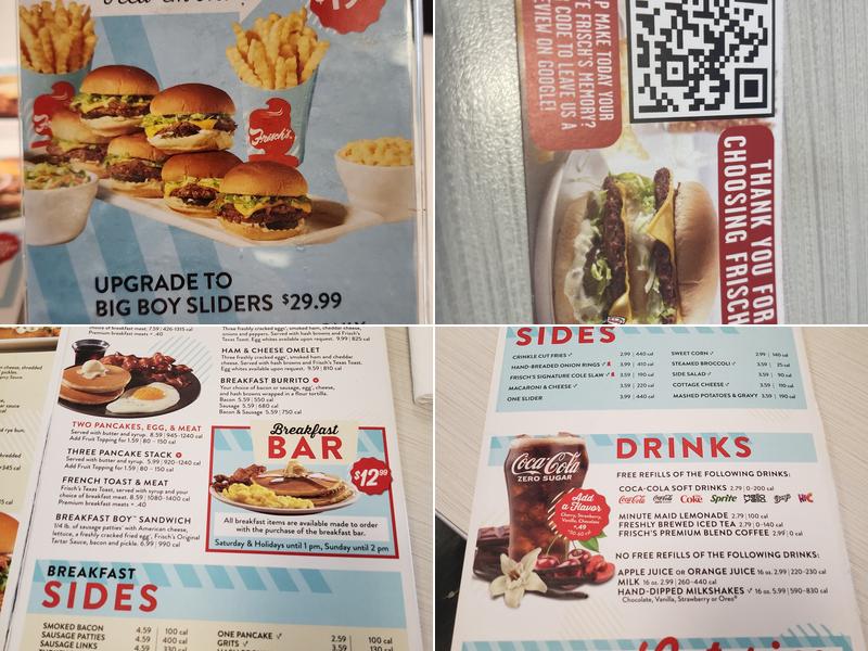 Frisch's Big Boy Menu