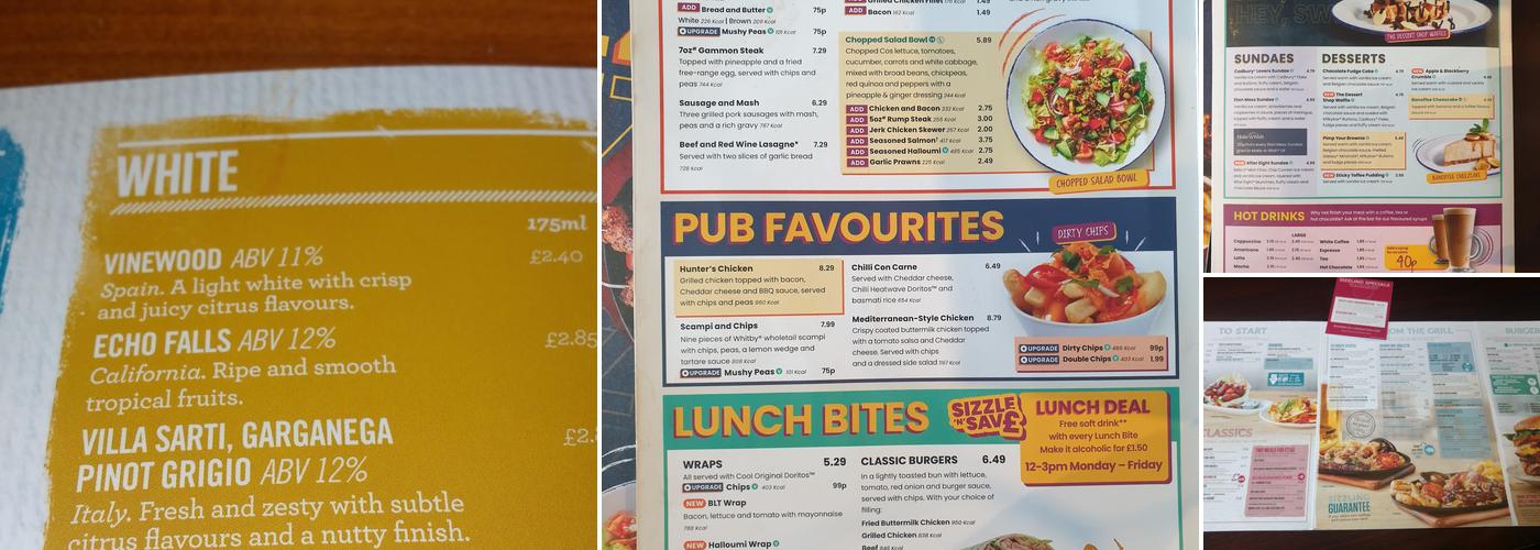 The Bradley Inn Menu