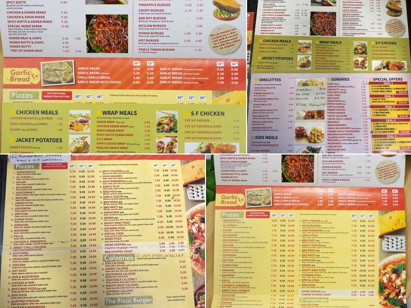 Milano's Pizza Menu