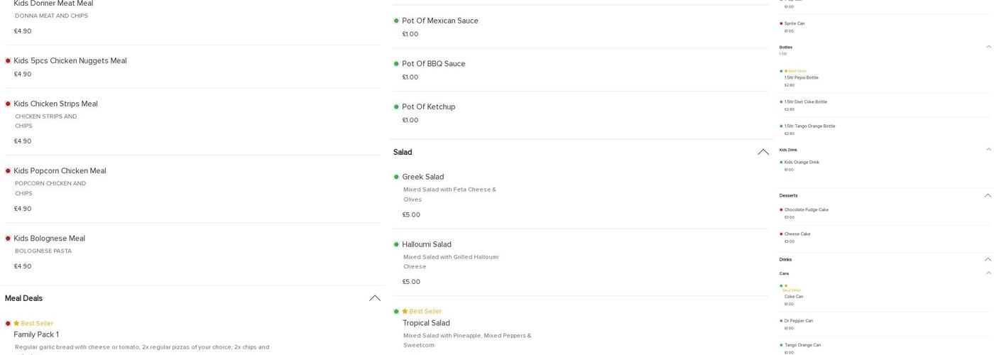 Pomodoro Pizzeria & Grill House Menu