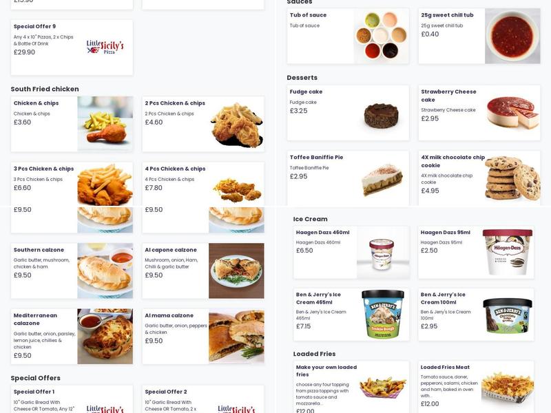 Little Caesar pizza grimsby Menu