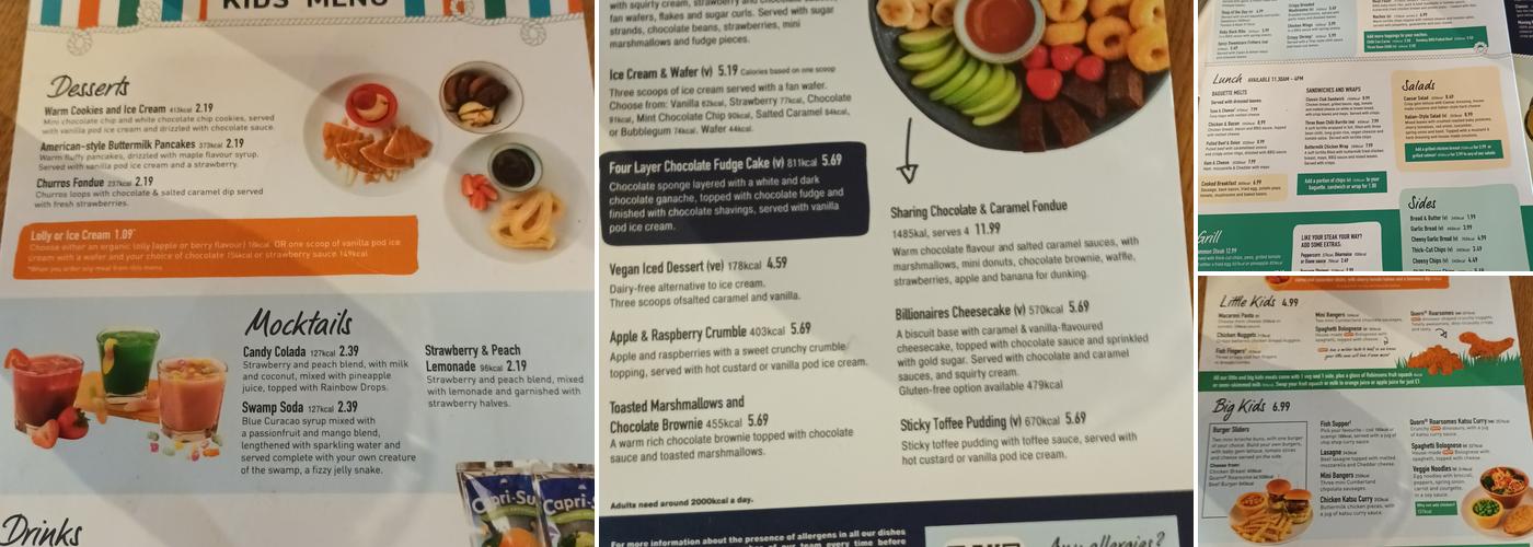 Mash and Barrel Menu