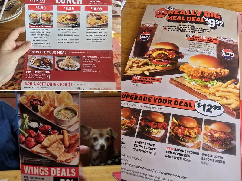 Applebee's Grill + Bar Menu