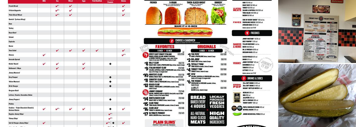 Jimmy John's Menu