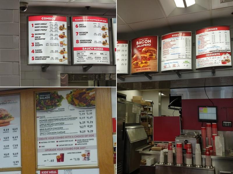 Wendy's Menu