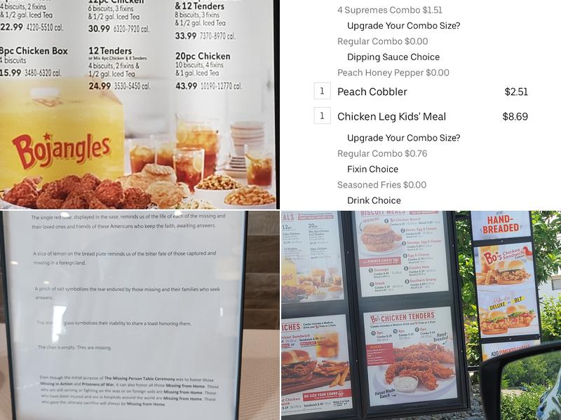 Bojangles Menu