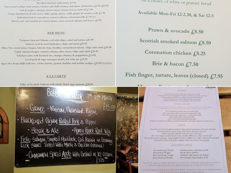 The Olive Tree Menu