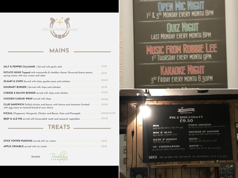 The Saddlers Arms Menu