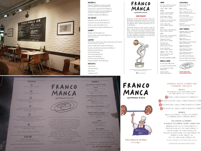 Franco Manca Guildford Menu