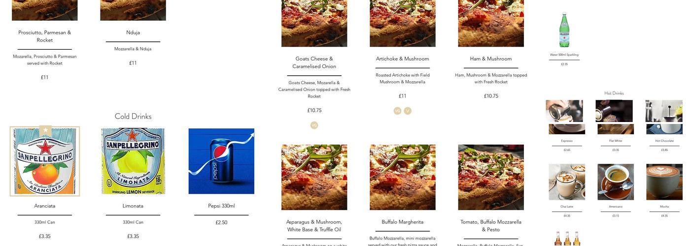 Stretched & Fired Guildford Menu