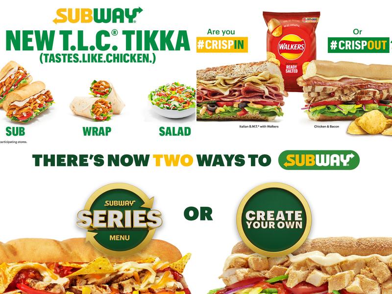 Subway Menu