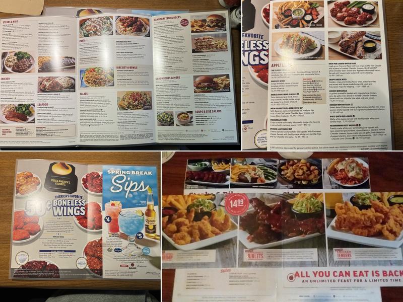 Applebee's Grill + Bar Menu