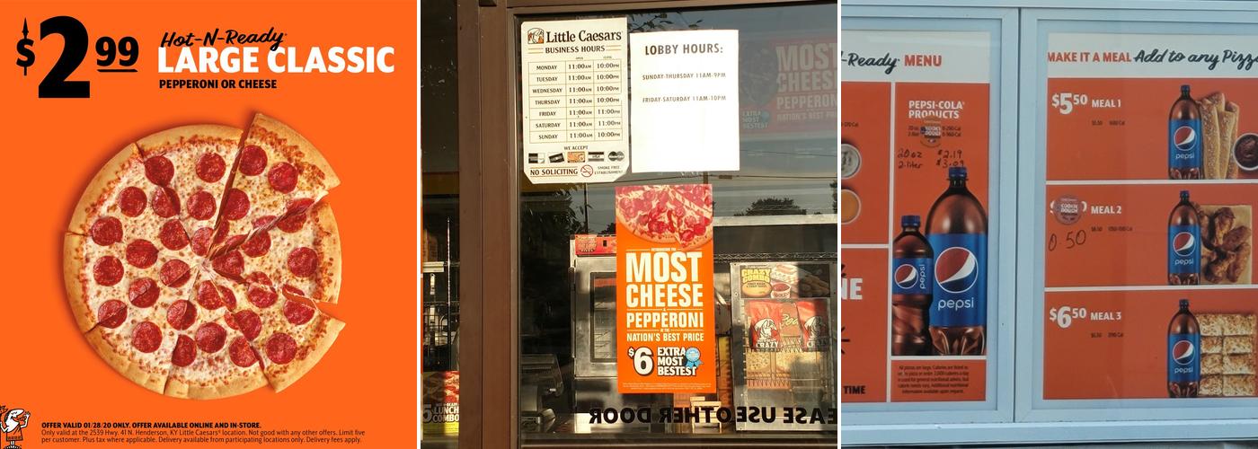 Little Caesars Pizza Menu