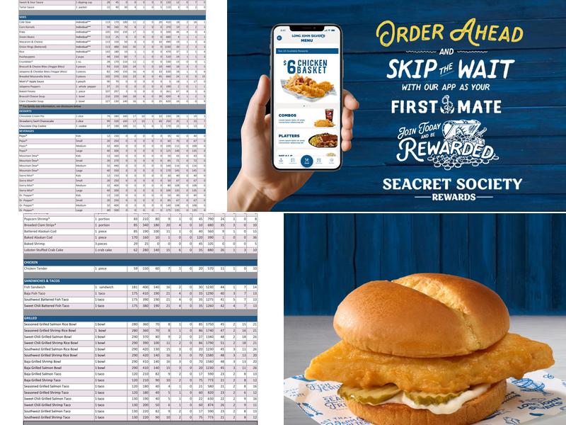 Long John Silver's Menu