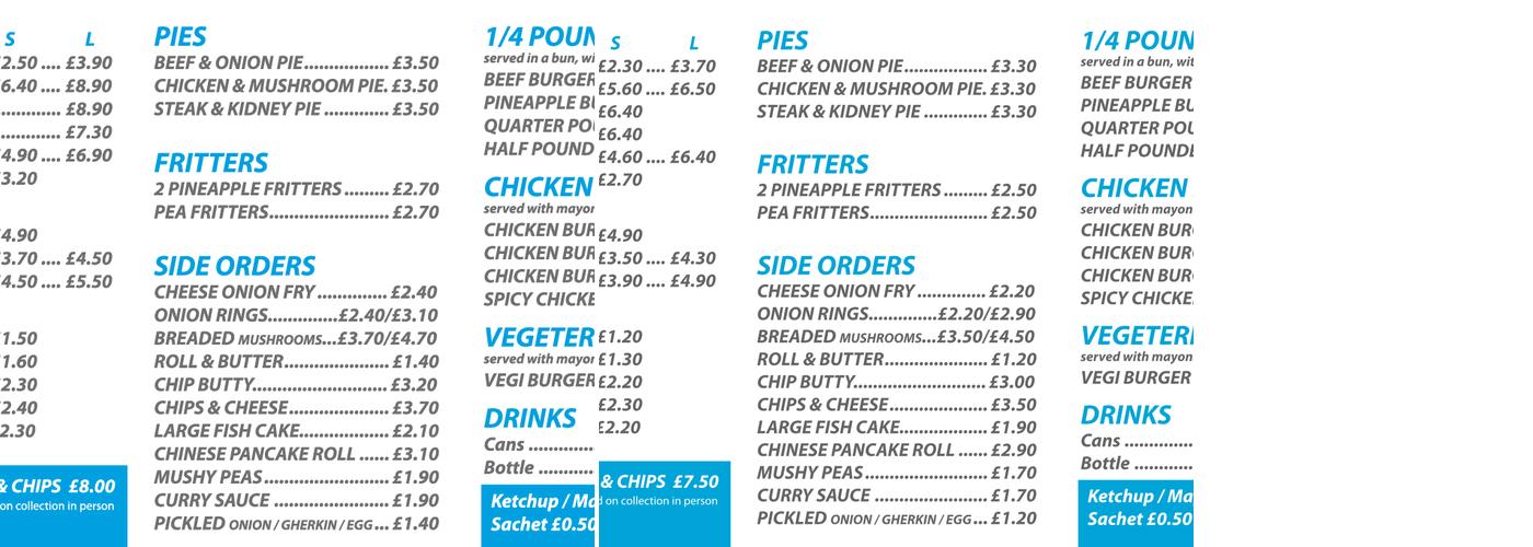 Mermaid Fish Bar Menu