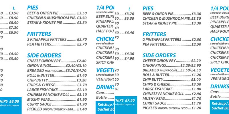 Mermaid Fish Bar Menu