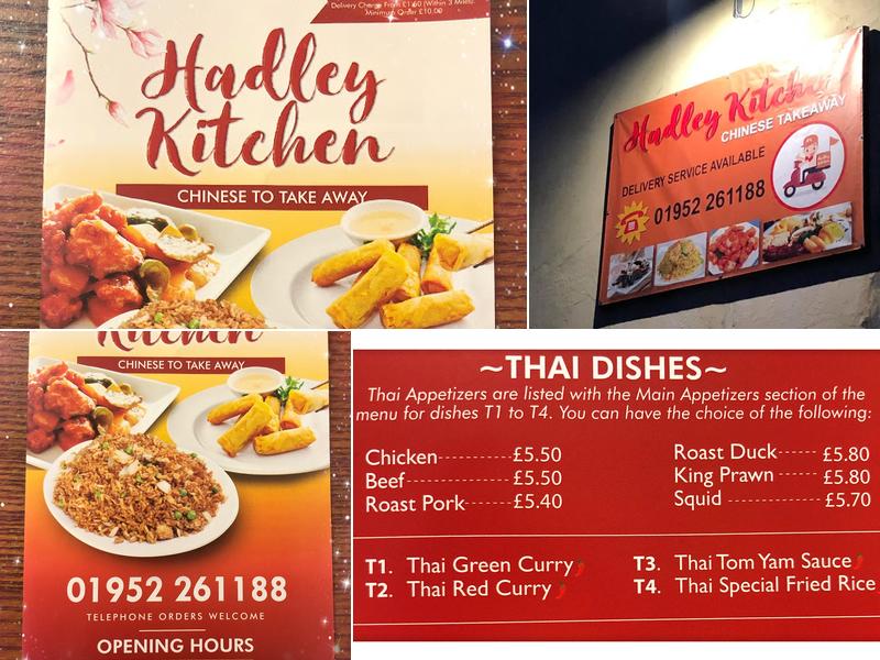 Hadley Kitchen Chinese Take away Menu