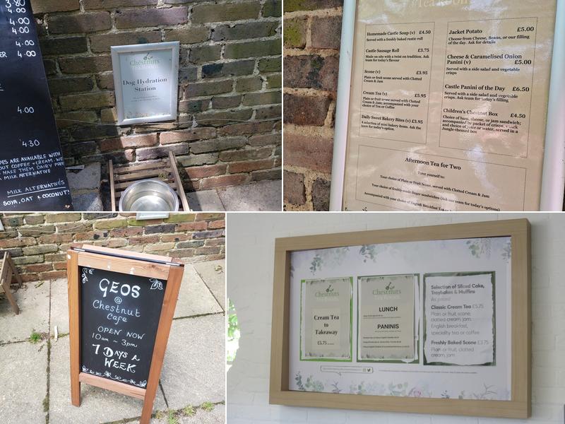 Chestnuts Tea Room Menu