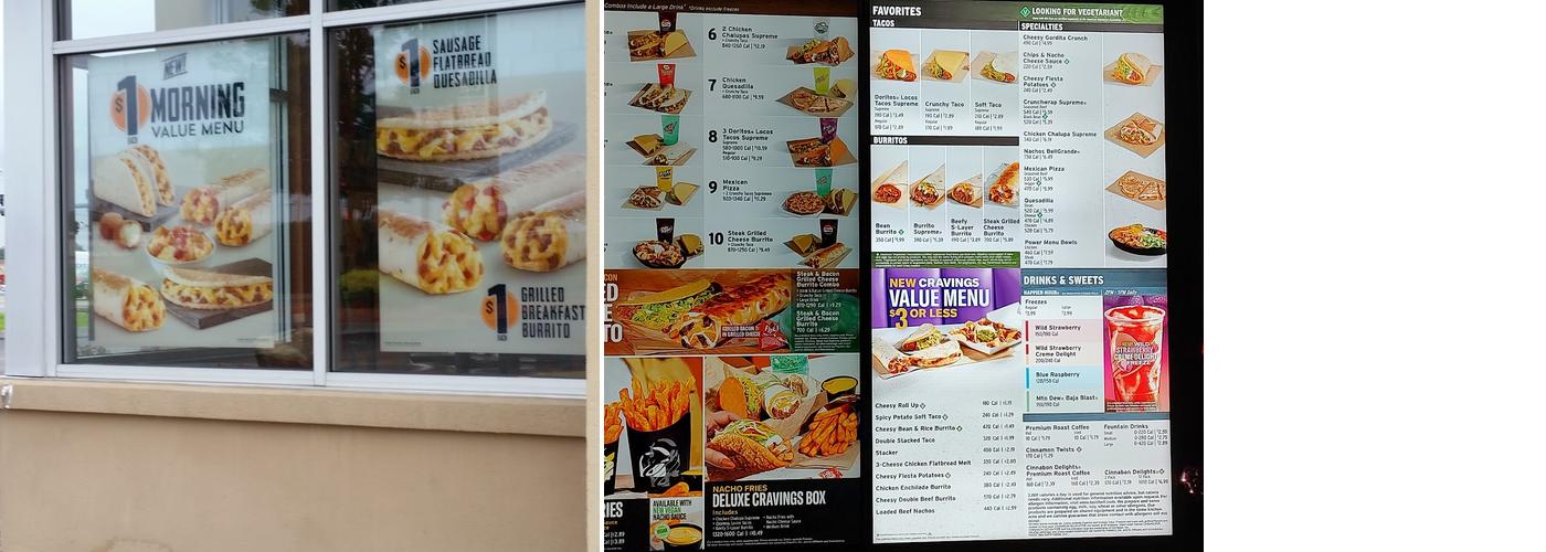 Taco Bell Menu