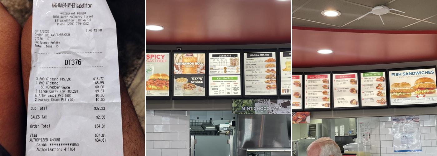 Arby's Menu