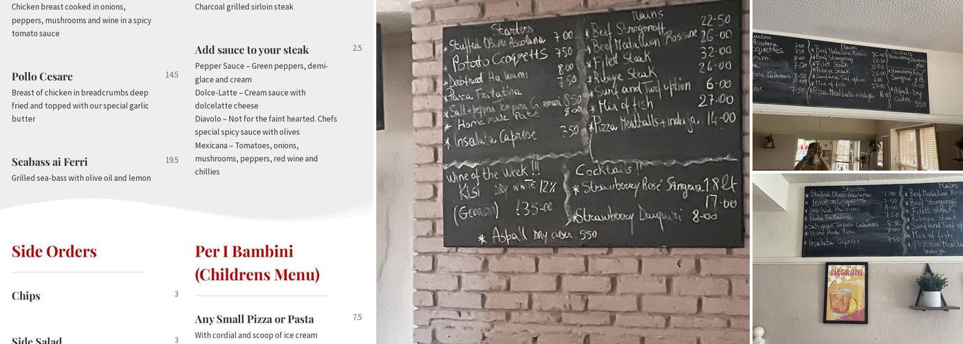Gio's Italian Bar and Kitchen Menu