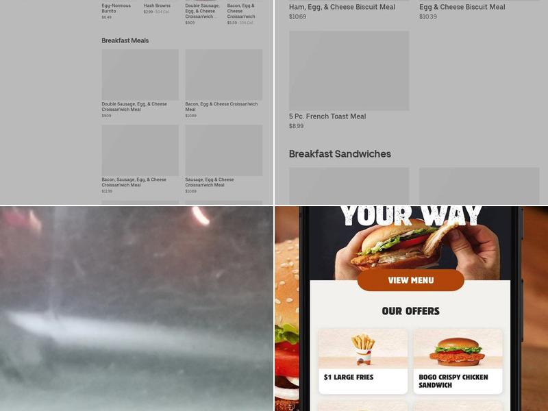 Burger King Menu