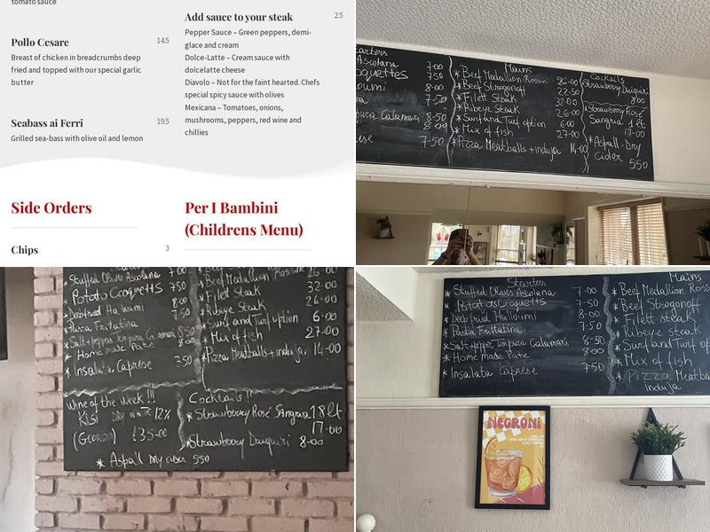 Gio's Italian Bar and Kitchen Menu