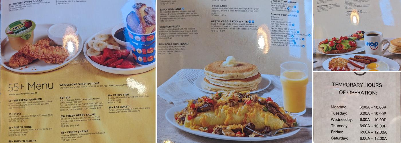IHOP Menu