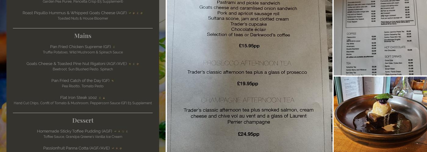 THE TRADING ROOMS Menu