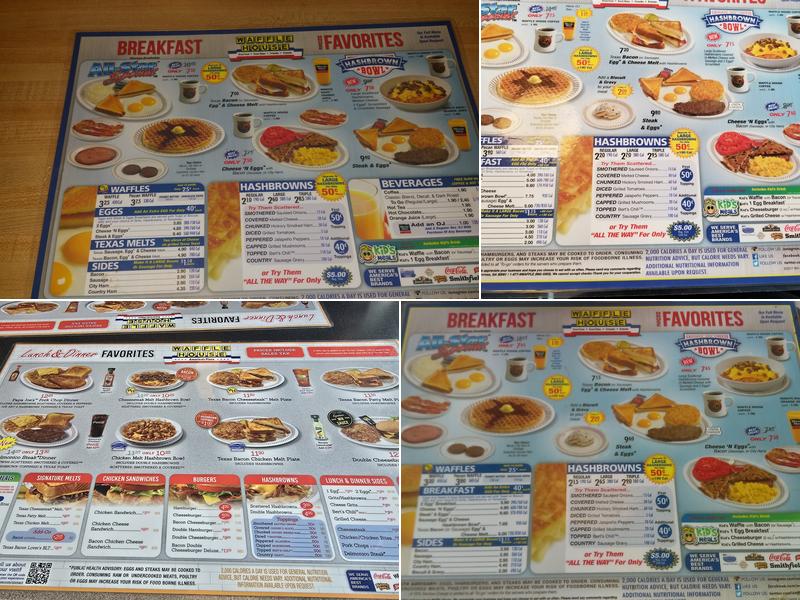 Waffle House Menu