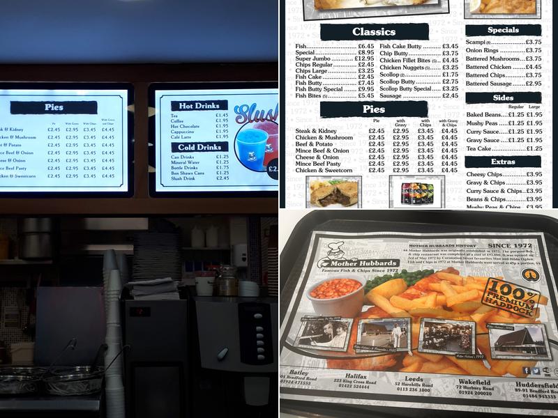 Mother Hubbard’s Menu