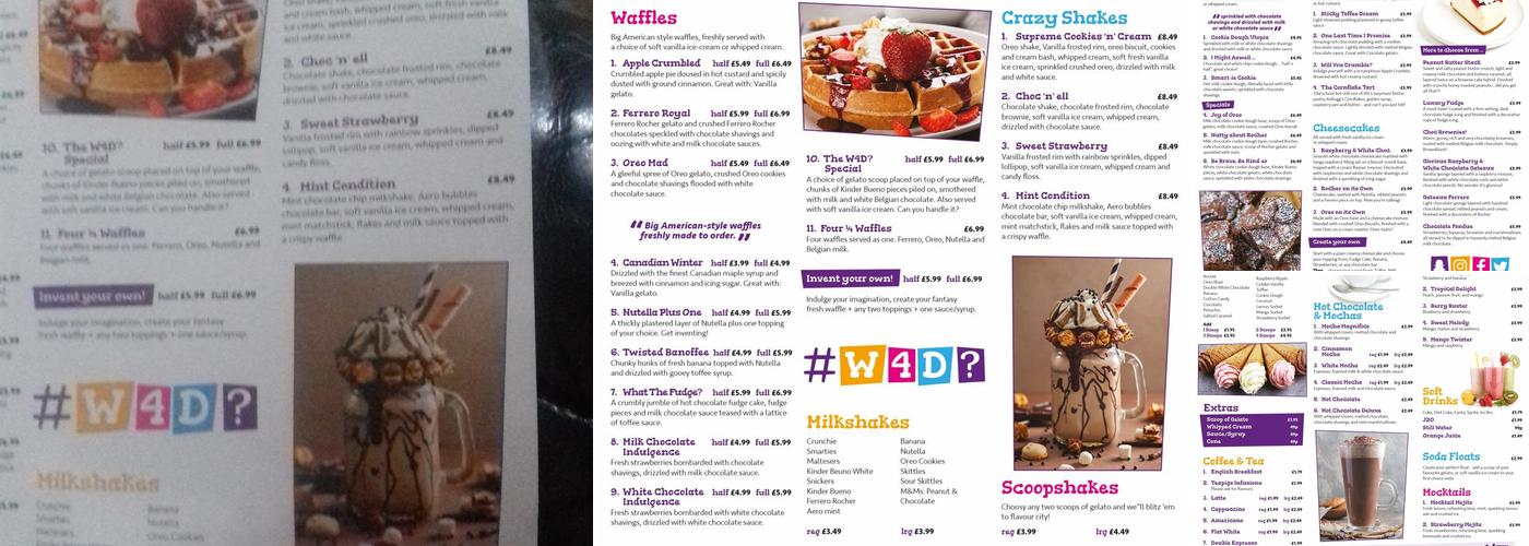 W4D? - What's4Dessert? Menu