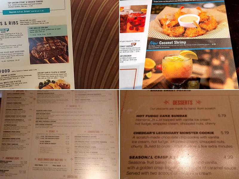 Cheddar's Scratch Kitchen Menu