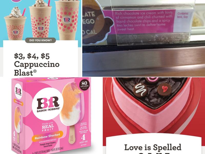 Baskin-Robbins Menu