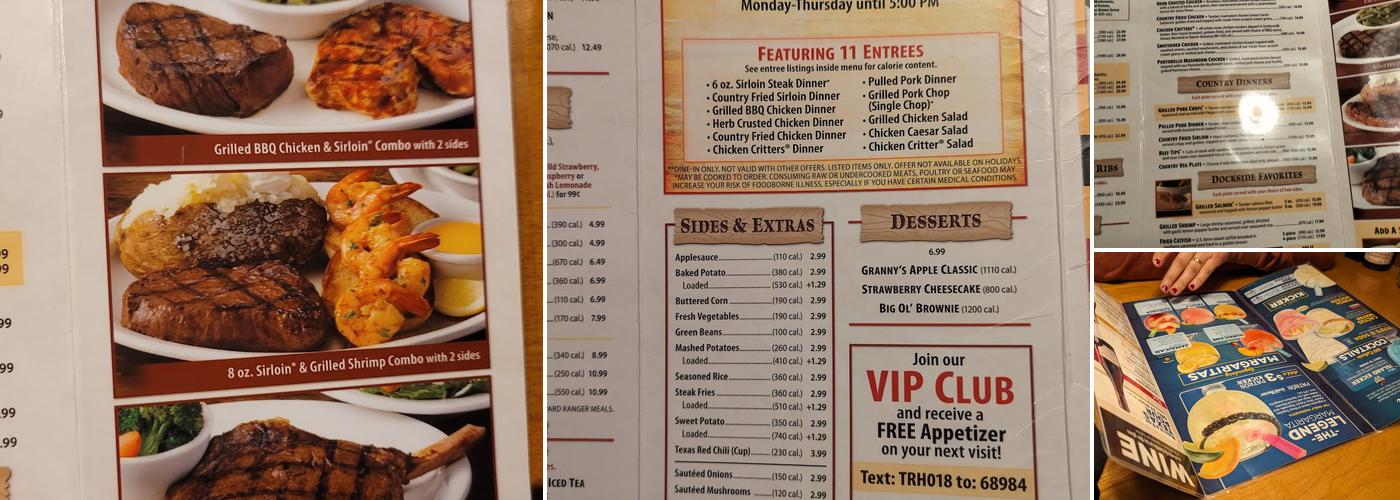 Texas Roadhouse Menu