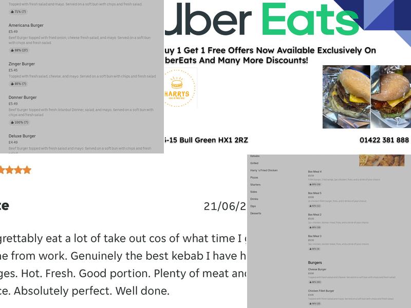 Harry's Grill House Menu