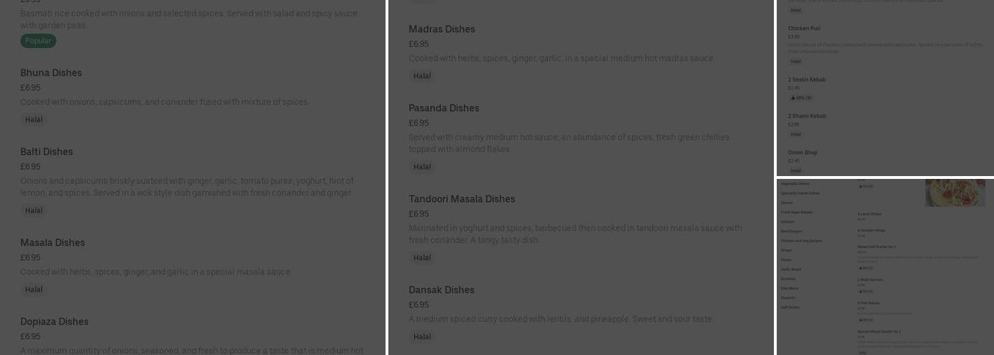 Oceans Karahi and Grill Menu