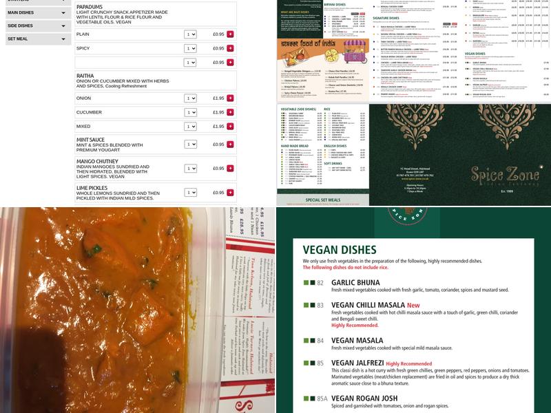 Spice Zone ®️ Menu
