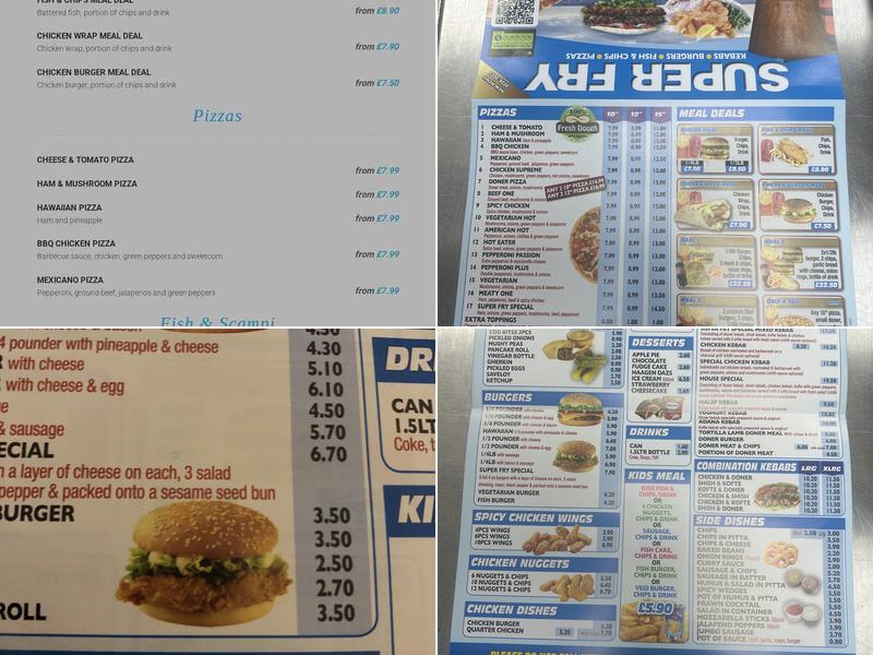 Super Fry Take Away Menu