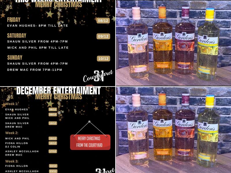 Courtyard Bar Hamilton Menu