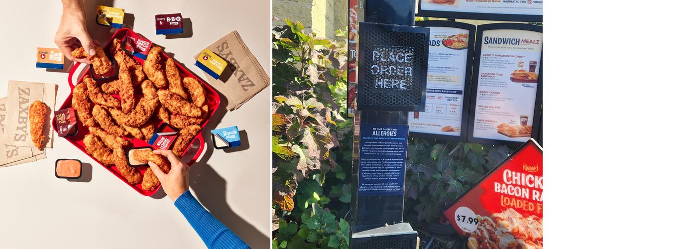 Zaxbys Chicken Fingers & Buffalo Wings Menu