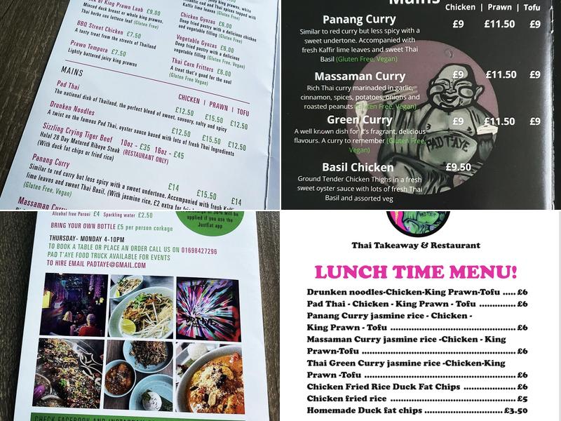 Pad Taye Hamilton Menu