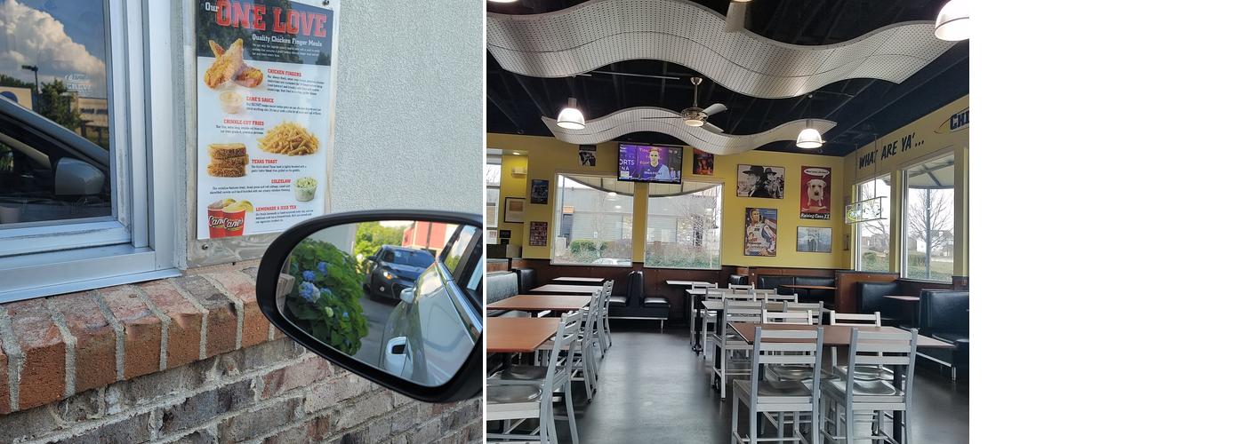 Raising Cane's Chicken Fingers Menu