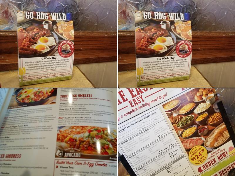 Bob Evans Menu
