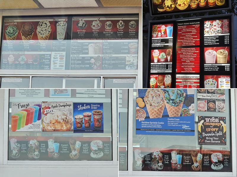 Bruster's Real Ice Cream Menu