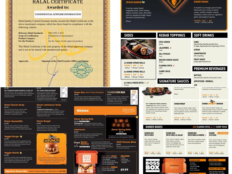 German Doner Kebab Menu