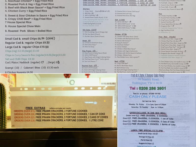 Regency Fish Bar - Teddington Menu