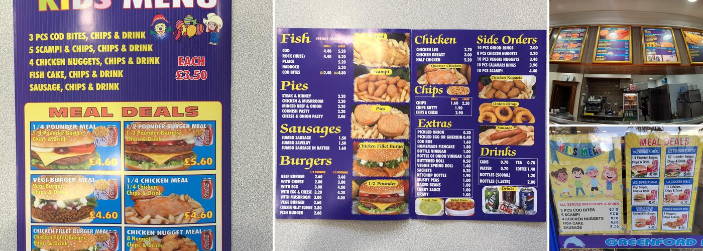 Greenford Fish & Chips Menu