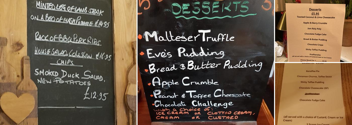 The Forest Home Menu